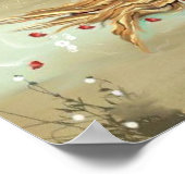 ゴシック素朴アートシェイクスピアOpheliaポスター ポスター (角)