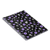 ゴシック紫フローラノート ノートブック (右側)