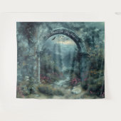 ゴシック結婚のアーチぶら下がった壁自撮り駅 タペストリー (正面(横))