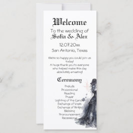 ゴシック結婚のブラックドレスウォーター色バラプログラム