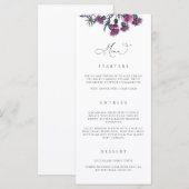 ゴシック結婚のメニューカードハローウィンパーティN100 メニュー (正面/裏面)