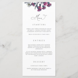 ゴシック結婚のメニューカードハローウィンパーティN100 メニュー