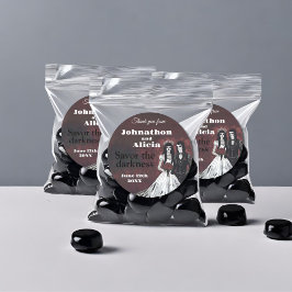 ゴシック結婚のラベルの好意 ラウンドシール