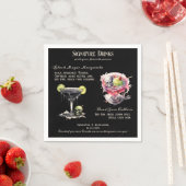 ゴシック結婚のWhimsigoth Signature Drinks スタンダードカクテルナプキン (インサイチュ)