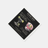 ゴシック結婚のWhimsigoth Signature Drinks スタンダードカクテルナプキン (角)