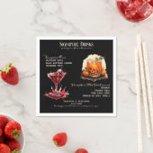 ゴシック結婚のWhimsigoth Signature Drinks スタンダードカクテルナプキン (インサイチュ)