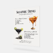 ゴシック結婚のWhimsigoth Signature Drinks Sign アクリルサイン (傾斜)