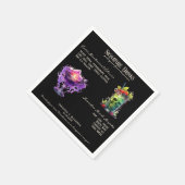 ゴシック結婚のWhimsigoth Signature Drinks Sign スタンダードカクテルナプキン (角)