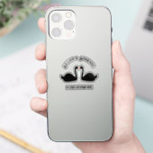 ゴシック結婚スのキスをする黒豚カスタム病 シール (スマートフォン)