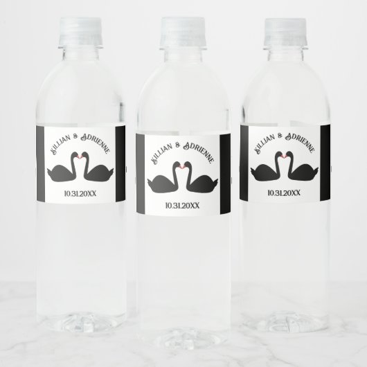 ゴシック結婚スのキスをする黒豚カスタム病 ペットボトルラベル (ボトル)