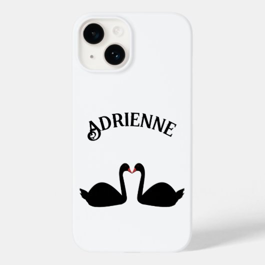 ゴシック結婚スのブキスをするラクスワン名前をカスタムする Case-Mate iPhoneケース (裏面)
