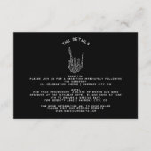 ゴシック結婚スの骨組み手結婚の詳細 エンクロージャーカード (正面)