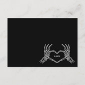 ゴシック結婚スの骨組み手結婚の詳細 エンクロージャーカード (裏面)