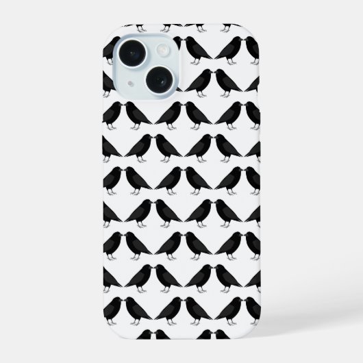 ゴシック結婚スキスをするラベパターン(の模様が)あるンス iPhone 15ケース (裏面)