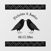 ゴシック結婚スキスをするラヴカスタムァン ウィンドウサイン (シート)