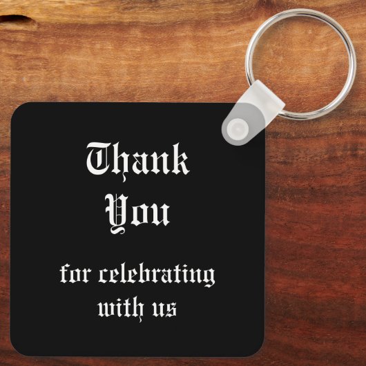 ゴシック結婚スキスをするラヴカスタムァン キーホルダー (裏面)