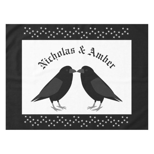 ゴシック結婚スキスをするラヴカスタムァン テーブルクロス (正面(横))