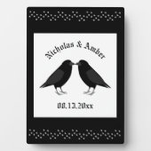 ゴシック結婚スキスをするラヴカスタムァン フォトプラーク (正面)
