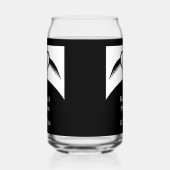 ゴシック結婚ス翼ハートカスタムモノグラムの ガラス缶 (左)