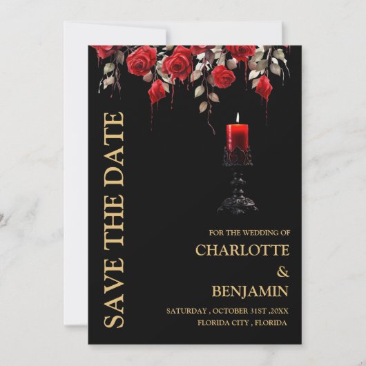 ゴシック結婚ス セーブザデート (正面)