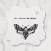 ゴシック結婚ス | モス&レースブラック&ホワイト フェイバータグ (裏面)