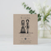 ゴシック結婚ズのマンガ新郎新婦おもしろい手描き (スタンド正面)