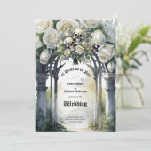 ゴシック結婚ズの白黒バラスカルフローラ 招待状 (スタンド正面)