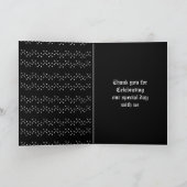 ゴシック結婚ズキスをするラヴェンスのカスタムウェディング カード (内部)