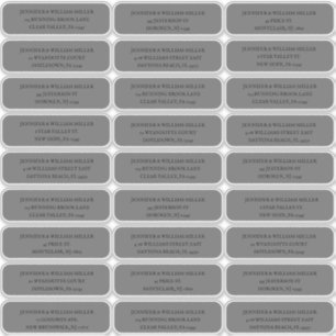 ゴシック結婚ズブラックオングレーゲストアドレス シール