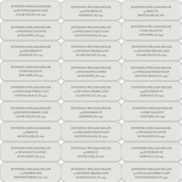 ゴシック結婚ズブラックオンベージュ色ゲストアドレス シール