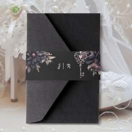 ゴシック結婚ズベリーバンド招待状 招待状ベリーバンド