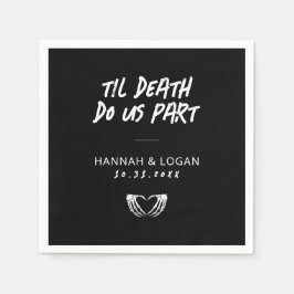 ゴシック結婚ズ・ナプキンス、ハロウィーン結婚・ナプキンス スタンダードカクテルナプキン