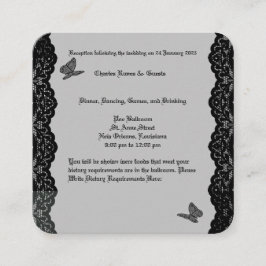 ゴシック結婚テーマRSVP エンクロージャーカード