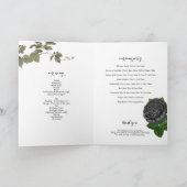 ゴシック結婚ハロウィーンの白いサービス順 プログラム (内部)