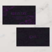 ゴシック結婚プラムの名簿証 エンクロージャーカード (正面/裏面)