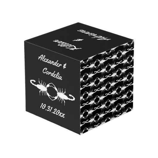 ゴシック結婚ホワイトサソリカスタムズ フォトキューブ (裏面アングル)