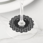 ゴシック結婚ホワイトサソリカスタムズ ワイングラスタグ (クローズアップ)