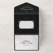 ゴシック結婚ロマンスの全招待状 オールインワン招待状 (外側)