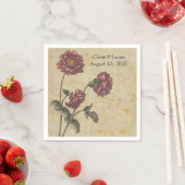 ゴシック結婚ロマンス紙ナプキン – Dark & Elega スタンダードカクテルナプキン (インサイチュ)