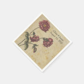 ゴシック結婚ロマンス紙ナプキン – Dark & Elega スタンダードカクテルナプキン (角)