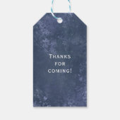 ゴシック結婚体の金縁モノグラム ギフトタグ (裏面)