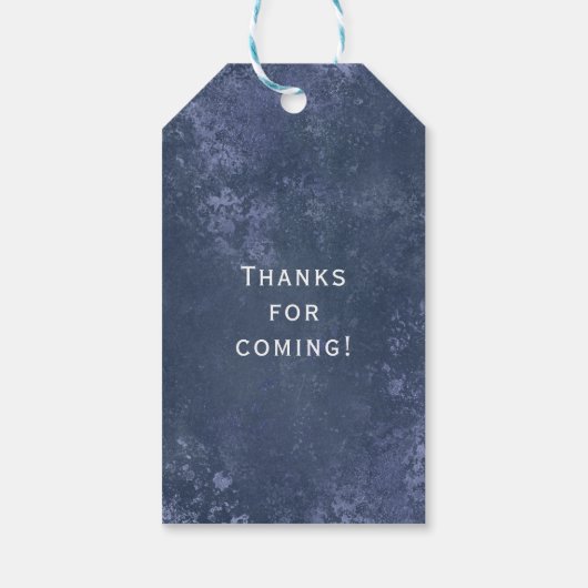 ゴシック結婚体の金縁モノグラム ギフトタグ (裏面)