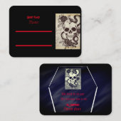 ゴシック結婚式招待状 プレイスカード (正面/裏面)