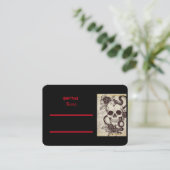 ゴシック結婚式招待状 プレイスカード (スタンド正面)