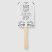 ゴシック結婚式 プログラム ハンドファン (裏面)