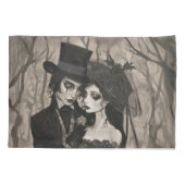 ゴシック結婚様式のカップル寝具 枕カバー (裏面)