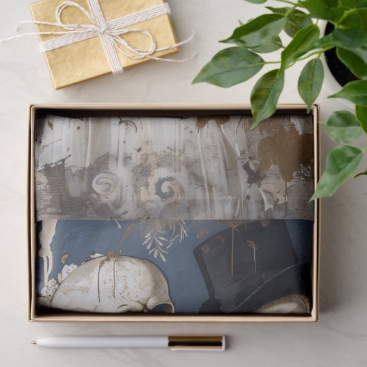 ゴシック結婚様式の新郎新婦スケルトンの切り離し 薄葉紙 (ギフト)