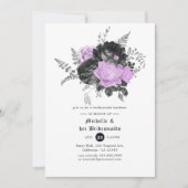 ゴシック結婚様式の花嫁昼食会 招待状 (正面)