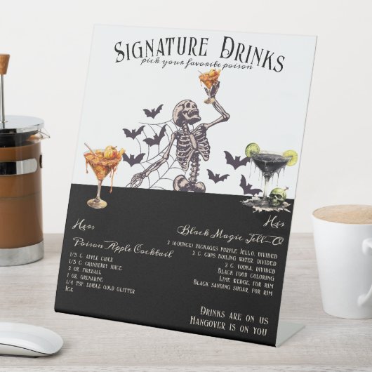 ゴシック結婚様式の骨組み看板ドリンク看板 台座サイン (インサイチュ)