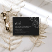 ゴシック結婚詳細エンクロージャカード サンキューカード